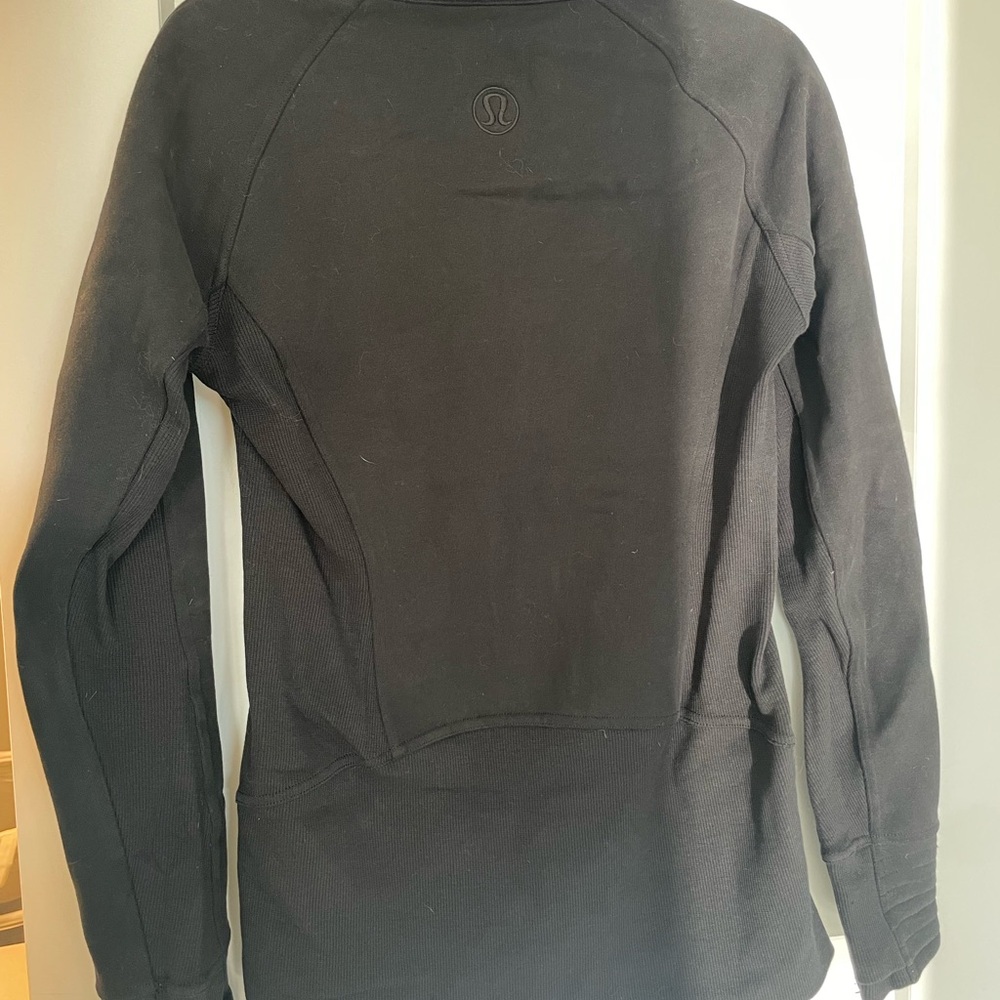 lululemon athletica Black Full-Zip Funnel Neck Sweater - Picture 4 of 5